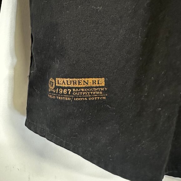 Lauren Ralph Lauren Safari Outfitters Snap Button Black Shirt Small - Picture 6 of 10